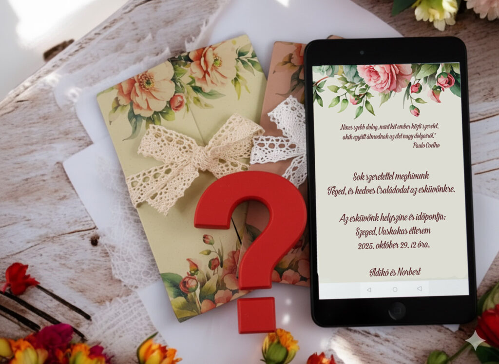 Online meghívó: Papír vagy Pixel? 8 online vagy nyomtatott meghívó?